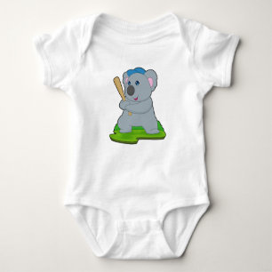Koala Baseball Baseball Romper