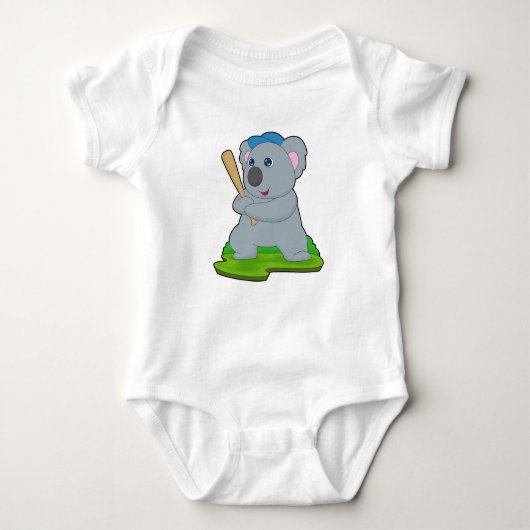 Koala Baseball Baseball Romper (Voorkant)
