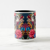 Koala Bear Australian Native Floral Art Mug (Centre)