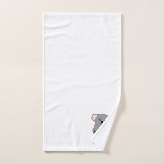 Koala Bear Design Monogrammed (Serviette à main)