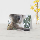 Koala Bear Facts Cartes de voeux (Fleur jaune)