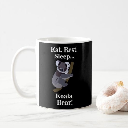 Koala Bear Funny Koffiemok (Met donut)