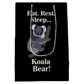 Koala Bear Funny Medium Cadeauzakje (Achterkant)