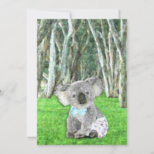 Koala Bear It a Boy Baby Shower Invitations (Dos)