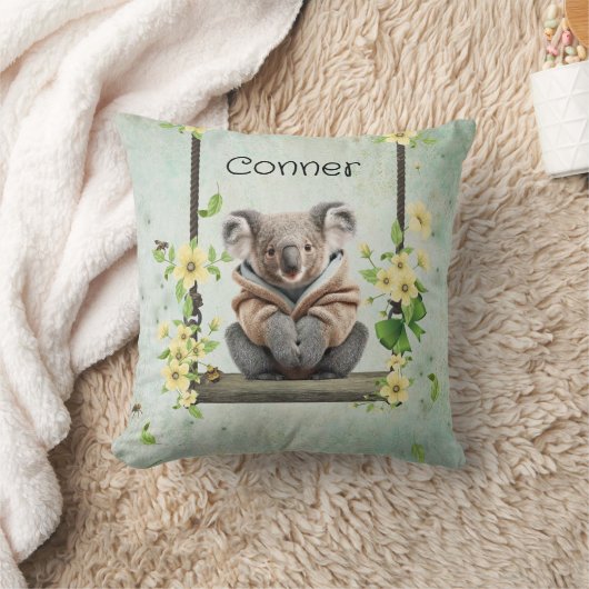Koala Bear Nursery Coussin décoratif (Couverture)