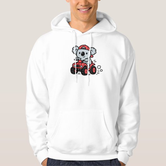 Koala Bear Riding ATV Hoodie (Voorkant)