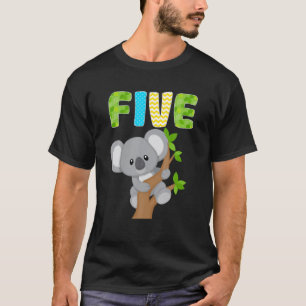 Koala Beer 5e verjaardag 5 jaar oude jongen Ko T-shirt