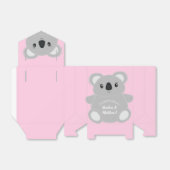 Koala Beer Baby shower Girl Bedankdoosjes (Uitgevouwen)