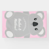Koala Beer Baby shower Girl Spandoek (Horizontaal)