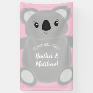Koala Beer Baby shower Girl Spandoek