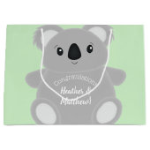 Koala Beer Baby shower Groot Cadeauzakje (Voorkant)