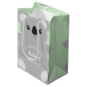 Koala Beer Baby shower Medium Cadeauzakje (Voorkant Gekanteld)