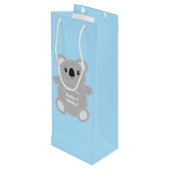 Koala Beer Baby shower Wijn Cadeautas (Achterkant Gekanteld)