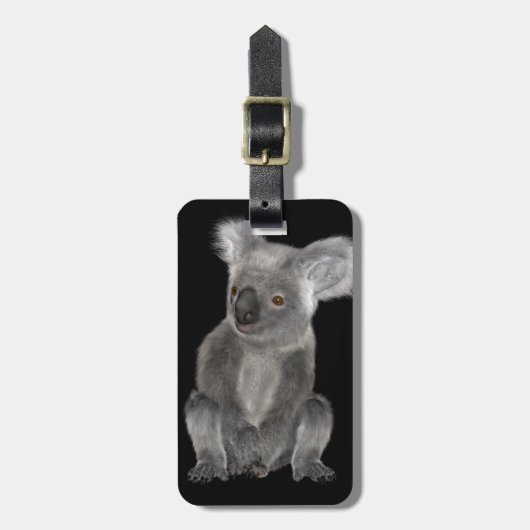 Koala Beer Bagagelabel (Voorkant verticaal)