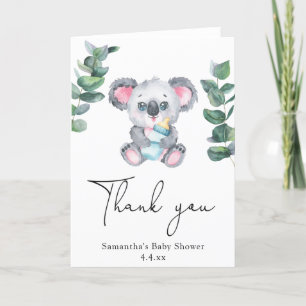 Koala beer bedankt babyshower