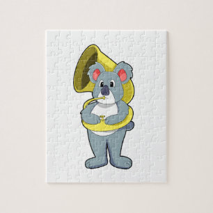 Koala-beer bij Muziek met Saxophone.PNG Legpuzzel