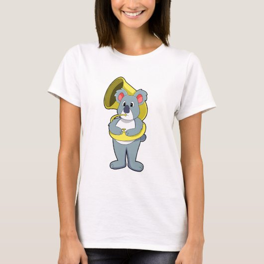 Koala-beer bij Muziek met Saxophone.PNG T-shirt (Voorkant)