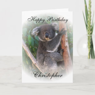 Koala Beer Birthday Kaart