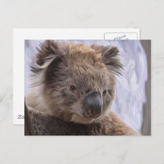Koala Beer Briefkaart (Voorkant / Achterkant)