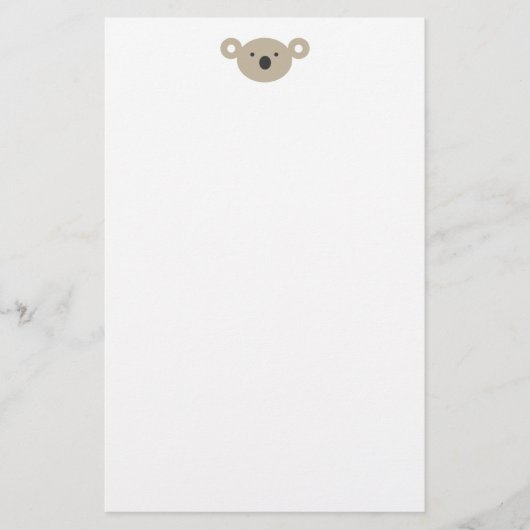 Koala Beer Briefpapier (Voorkant)