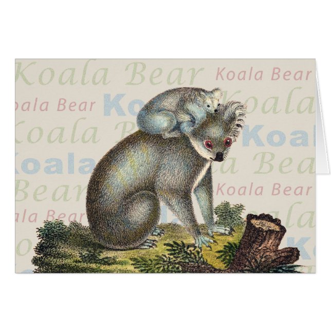 Koala Beer Card (Voorkant Horizontaal)