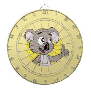 Koala beer cartoon dartbord