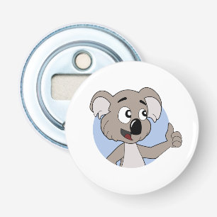 Koala beer cartoon flesopening button flesopener