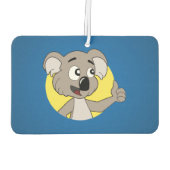 Koala beer cartoon luchtverfrisser (Achterkant)