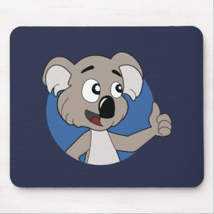 Koala beer cartoon muismat