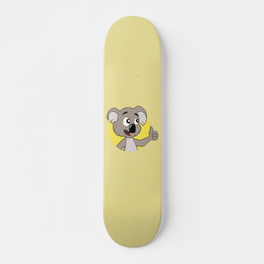 Koala beer cartoon skateboard (Voorkant)