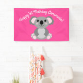 Koala Beer Cute Kind Birthday Party Spandoek (Insitu)