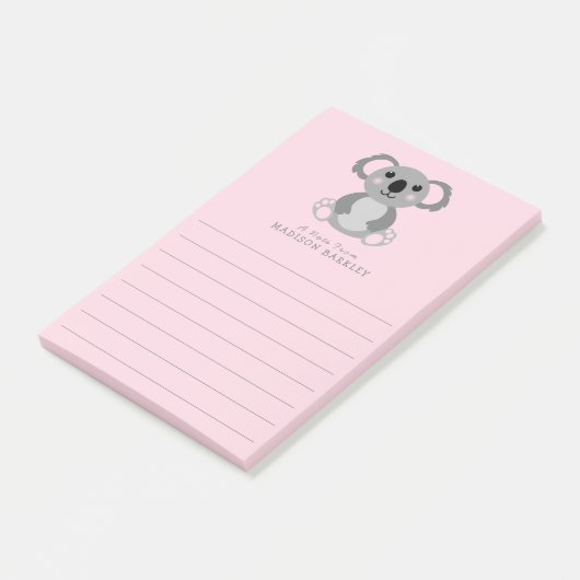 Koala Beer Cute Kind Post-it® Notes (Schuin)