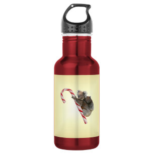 Koala Beer en Joey Cub Candy Cane Waterfles