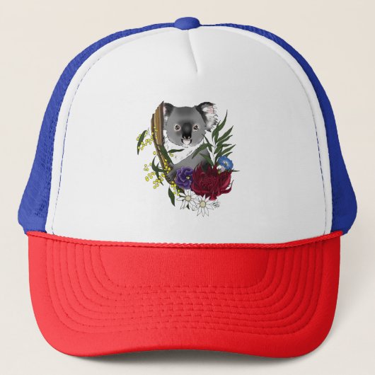 Koala Beer Groen Trucker Pet (Voorkant)