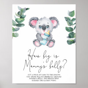 Koala Beer - Hoe groot is mama's buik spel Poster