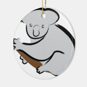 Koala-beer in boom keramisch ornament (Links)