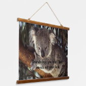 Koala-Beer in een boom Hangend Wandkleed (Gebogen)