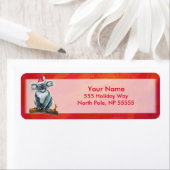 Koala Beer Kerstmis Etiket (Insitu)