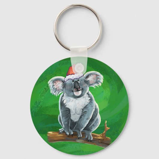 Koala Beer Kerstmis Sleutelhanger (Voorkant)