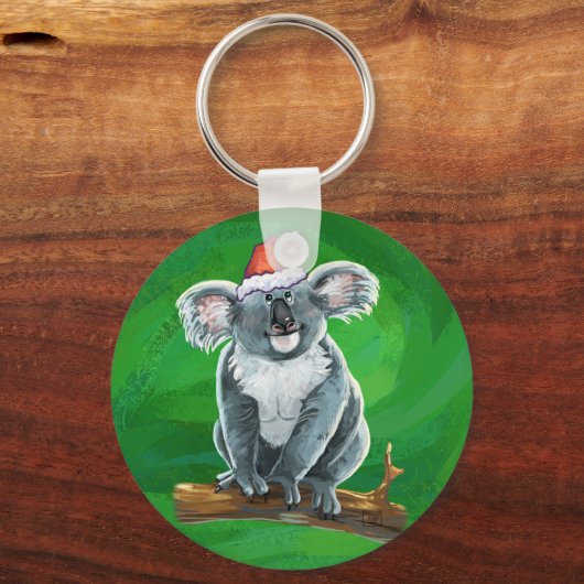 Koala Beer Kerstmis Sleutelhanger (Voorkant)