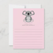 Koala Beer Kind Cute Flat Briefpapier Kaarten (Voorkant)
