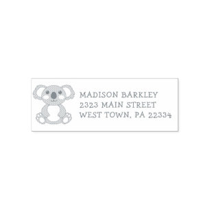 Koala Beer Kind leuke retour adres stempel