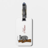 Koala Beer Klimaatboom Thunder_Cove Bagagelabel (Achterkant verticaal)