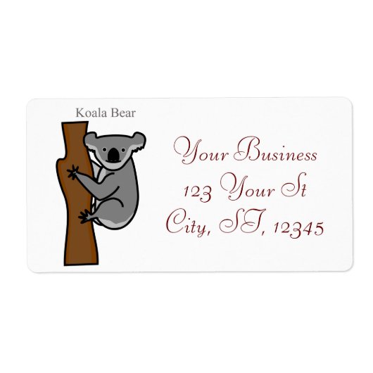 Koala Beer Klimaatboom Thunder_Cove Etiket (Voorkant)