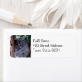 Koala Beer knuffel retour adres label (Insitu)