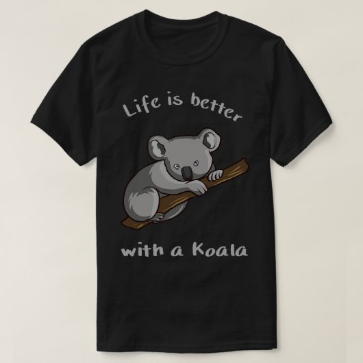 Koala Beer leven is beter met Koala T-shirt (Design voorkant)