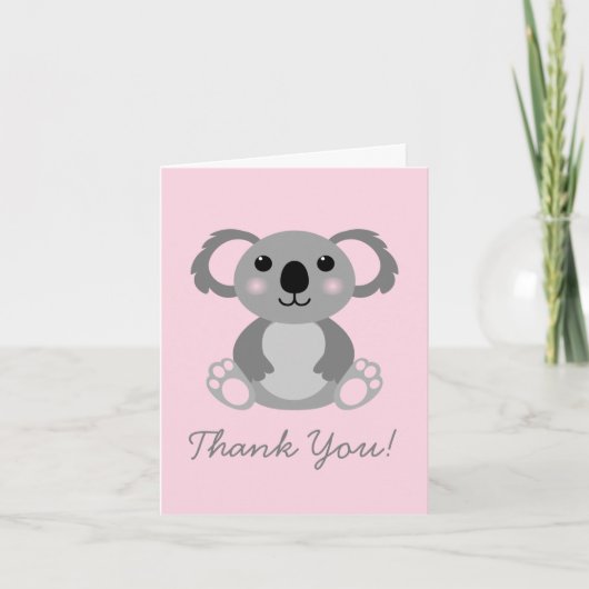 Koala Beer Lieve Kinderen Bedankt Briefkaarten (Voorkant)