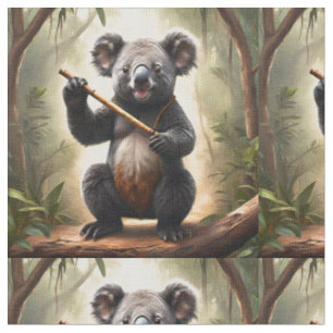 Koala Beer Met Een Fluit, Stof