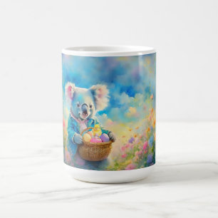Koala beer met een mand vol paaseieren koffiemok