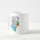 Koala-Beer met rugzak Koffiemok (Voorkant links)